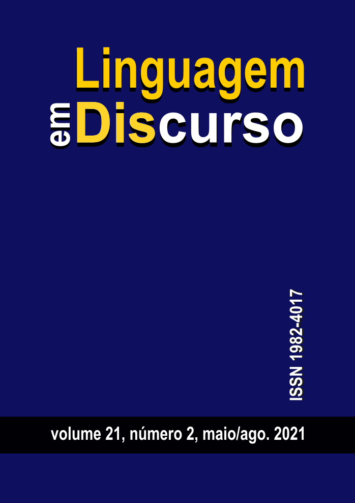 					View Vol. 21 No. 2 (2021): Linguagem em (Dis)curso
				